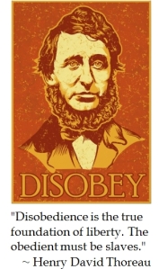 Henry David Thoreau Disobey