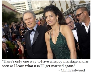 Clint Eastwood marriage