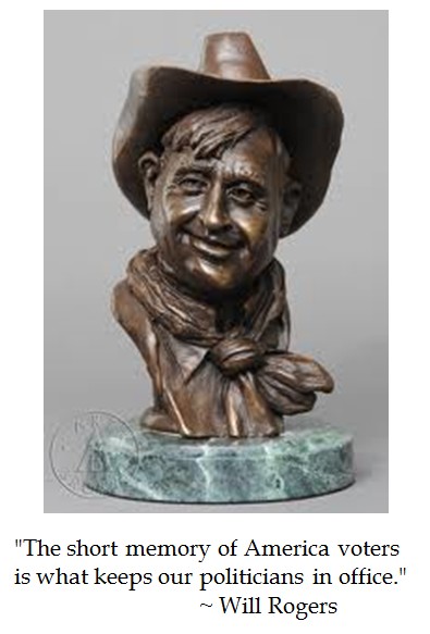 Will Rogers bust 