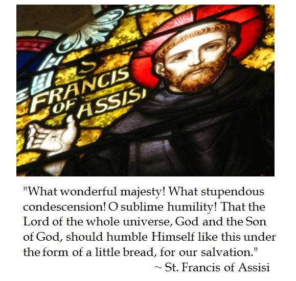 St. Francis Assisi on Eucharist
