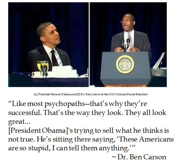 Dr. Ben Carson on Psychopaths