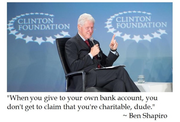 Ben Shapiro on Clinton Charity