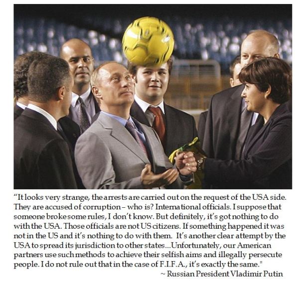 Vladimir Putin on FIFA Corruption Charges