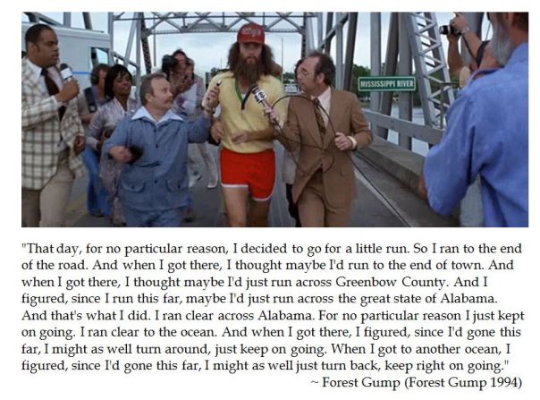 Forest Gump on Running 