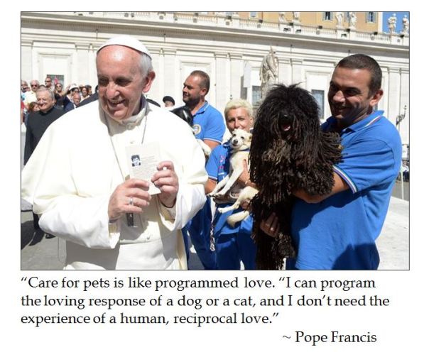 Pope Francis on Pets 
