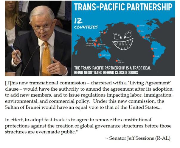 Jeff Sessions on Trans Pacific Partnership