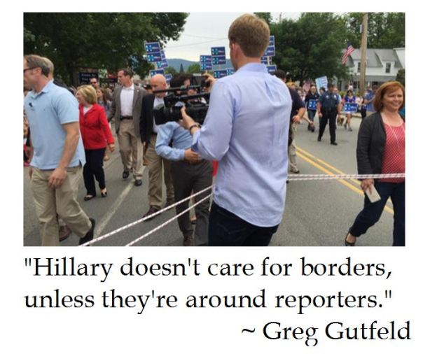 Greg Gutfeld on Hillary Clinton and Borders 