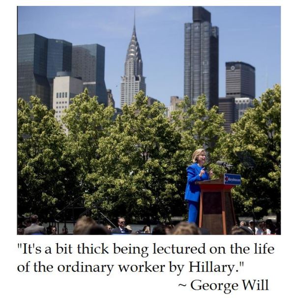 George Will on Hillary Clinton