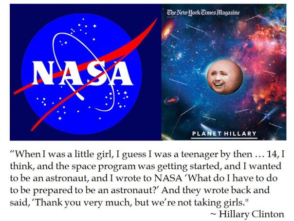 Hillary Clinton on NASA