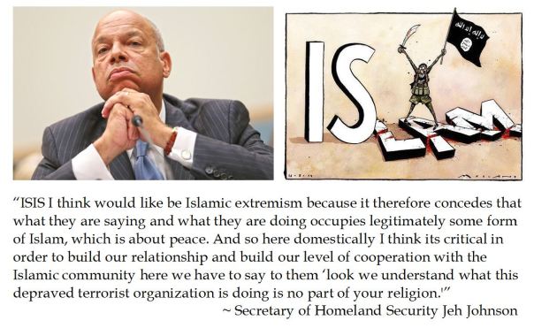 DHS Chief Jeh Johnson avoids calling ISIS as Islamic