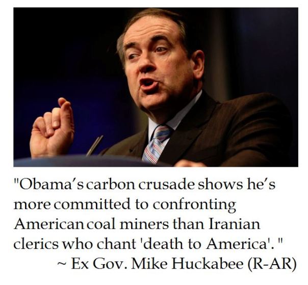 Mike Huckabee on Obama's Crusade on Coal