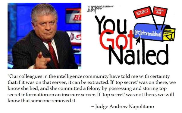 Andrew Napolitano on Clinton E-mails