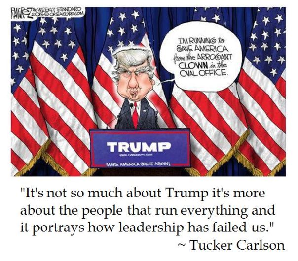 Tucker Carlson on Donald Trump