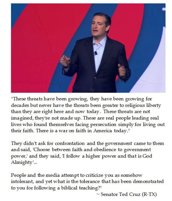 Senator Ted Cruz on Religious Liberty