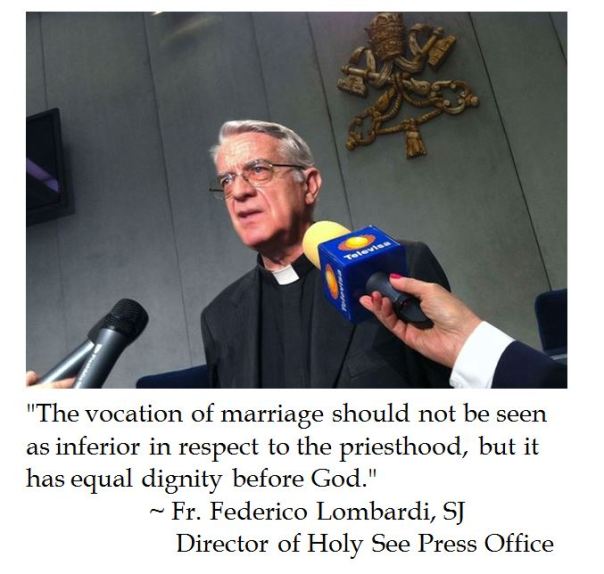 Fr. Federico Lombardi SJ on Marriage and Priesthood