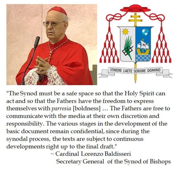 Cardinal Lorenzo Baldisseri on the Synod on the Family