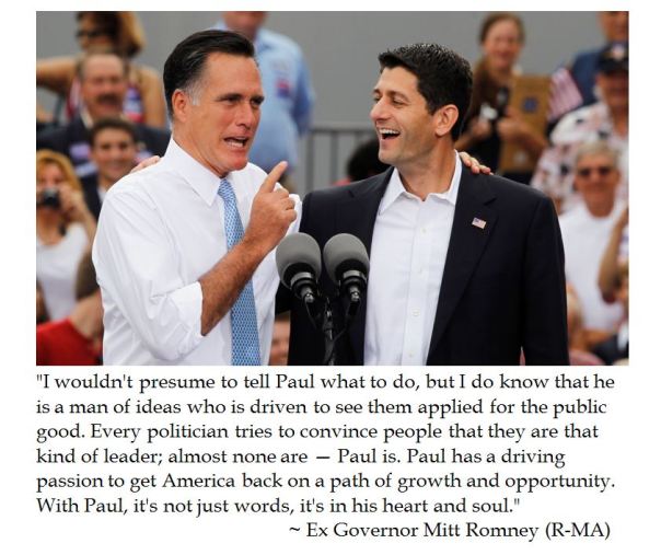 Mitt Romney on Paul Ryan