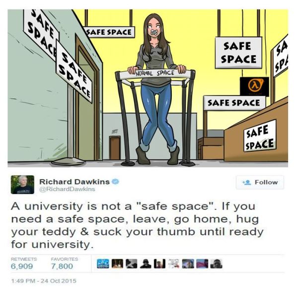 Richard Dawkins on Safe Space 