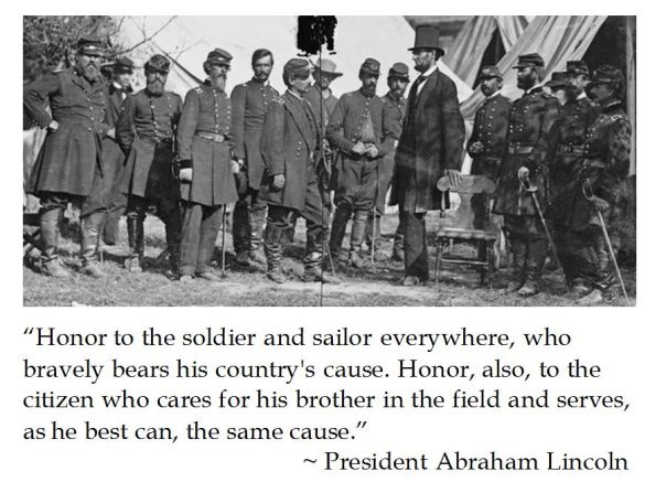 Abraham Lincoln on Armed Service Members