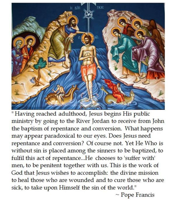 Pope Francis on the Baptism of the Lord