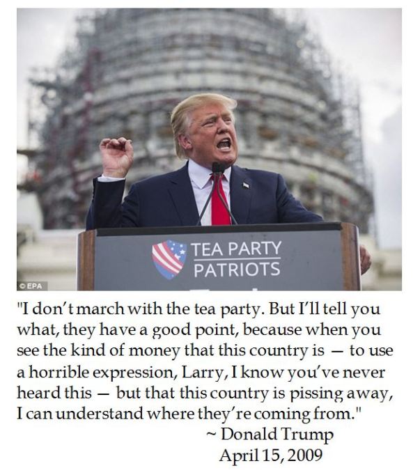 Donald Trump on the Tea Party