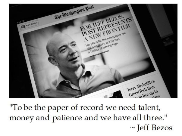 Jeff Bezos on the Washington Post