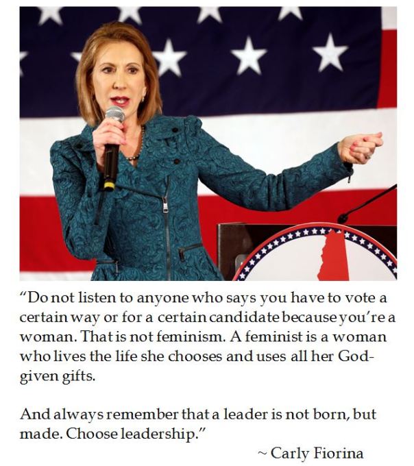 Carly Fiorina on Feminism and Leadership