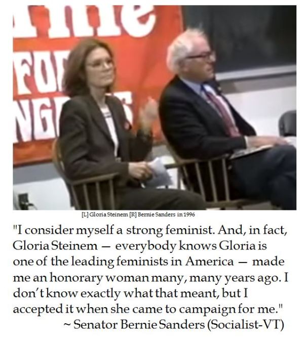 Bernie Sanders on being an honorary feminist