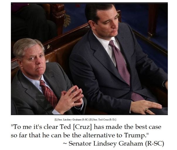 Lindsey Graham's Reluctant Establishment Endorsement of Ted Cruz