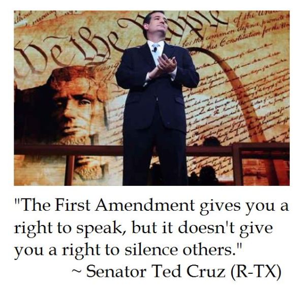 Senator Ted Cruz on the First Amendment and Freedom of Speech