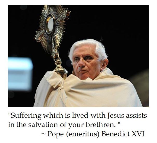Pope Benedict XVI on Suffering 