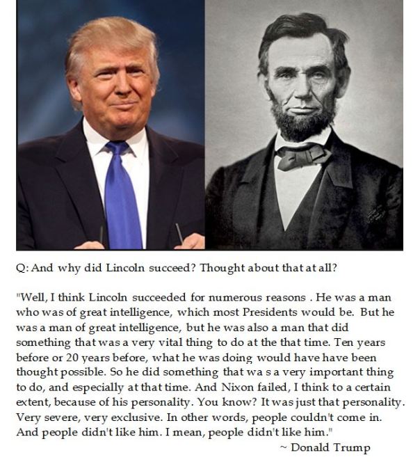 Donald Trump on Lincoln's Success 