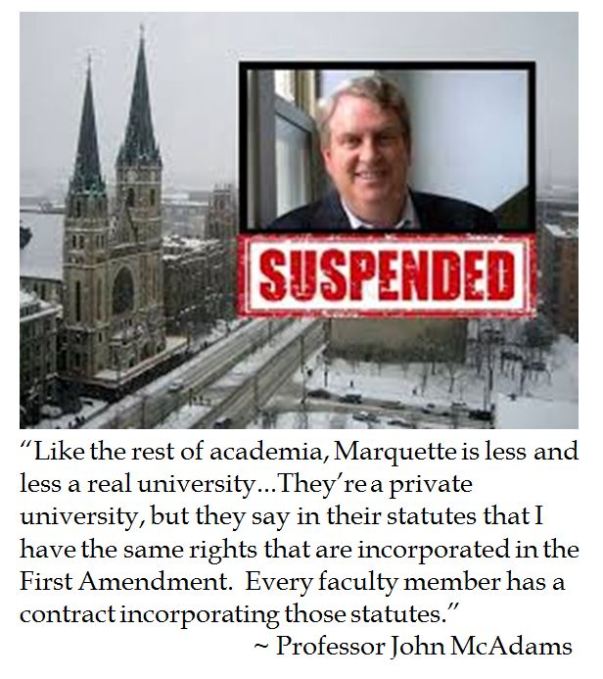 Marquette University Professor John McAdams on Academic Intolerance and a Politically Correct Inquisition