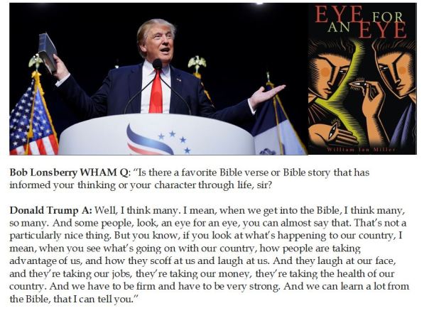 Donald Trump's Favorite Bible Verse Eye for an Eye