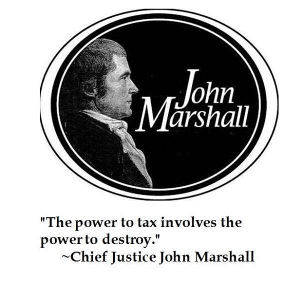 John Marshall on Taxes