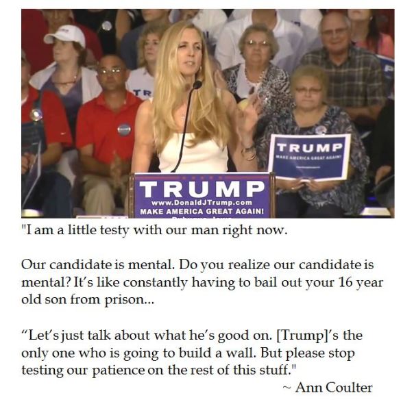 Ann Coulter on Donald Trump