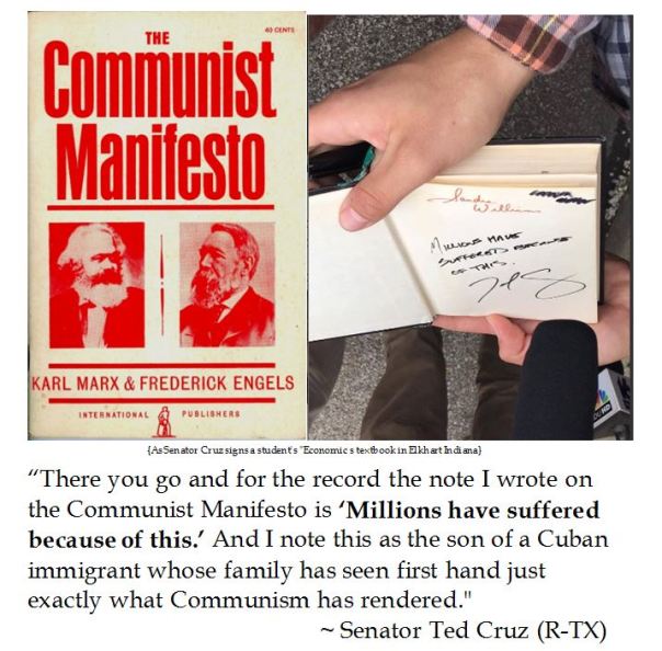 Ted Cruz on the Communist Manifesto