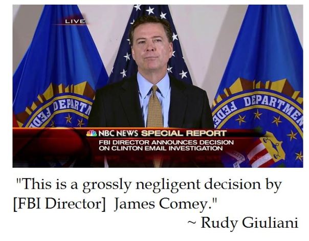 Rudy Giuliani Assesses FBI Director James Comey on Clinton E-Mail Case