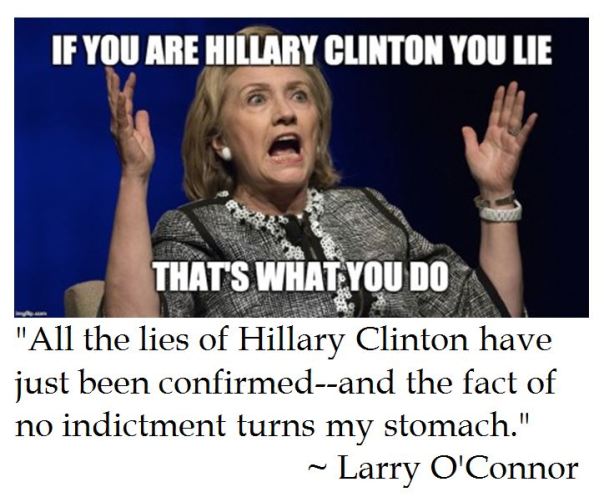 Larry O'Connor on Hillary Lies and Clinton Emails