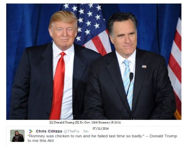 Donald Trump on MItt Romney