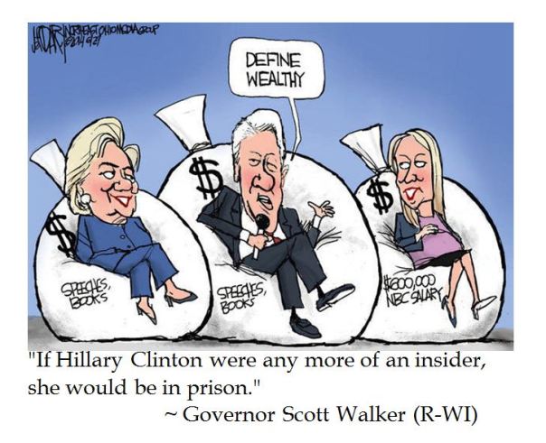 Scott Walker on Political Insiders like Hillary Clinton