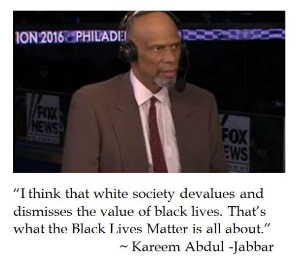 Kareem Abdul Jabbar on Black Lives Matter