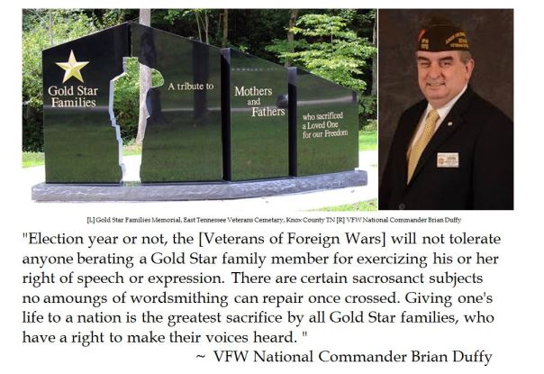 VFW Chief Brian Duffy Defends Gold Star Families from Donald Trump's Verbal Attacks