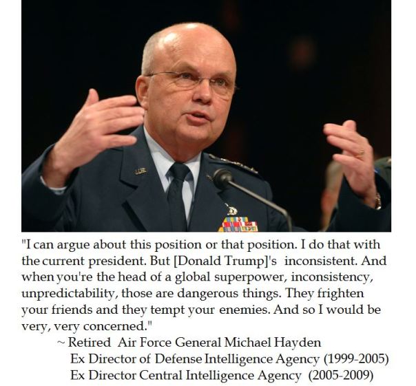 Ex CIA Director Gen. Michael Hayden on Trump's Inconsistent Leadership