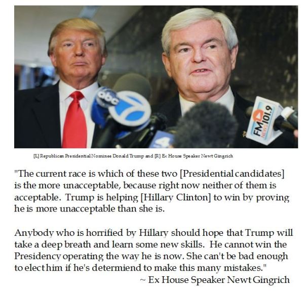 Newt Gingrich on Donald Trump and Election 2016