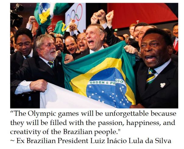 Ex Brazilian President Lula da Silva on the Rio Summer Olympics 