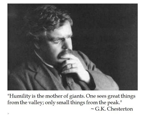 G.K. Chesterton on Humility