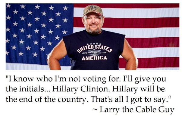 Larry the Cable Guy on Voting 