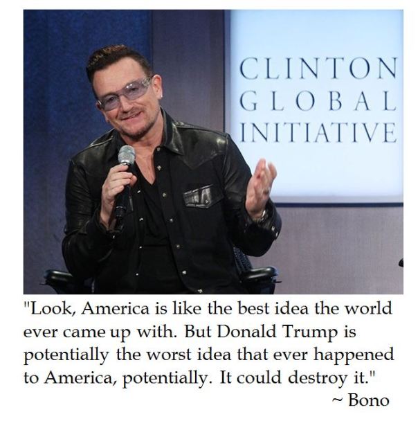 Bono on America and Donald Trump
