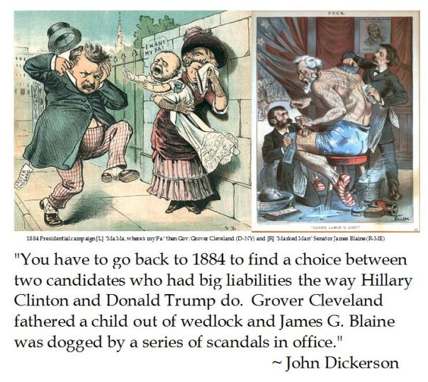 John Dickerson compares flawed Presidential candidates Donald Trump and Hillary Clinton with the 1884 Presidential Election